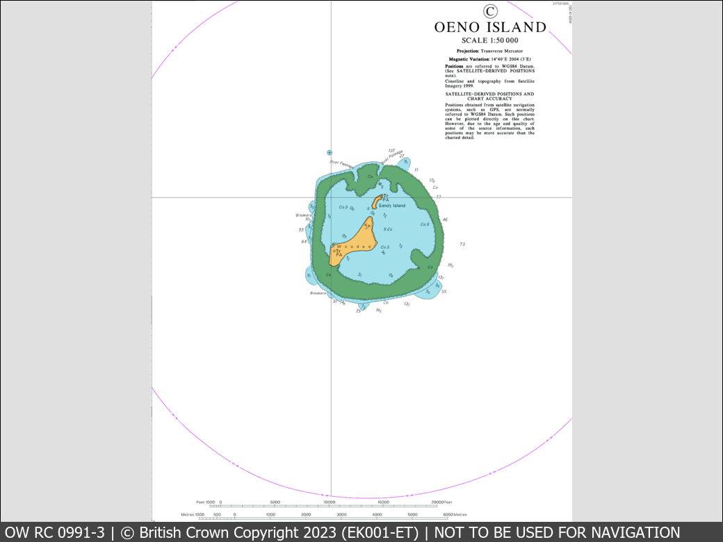 OceanWise Raster Chart 0991 panels