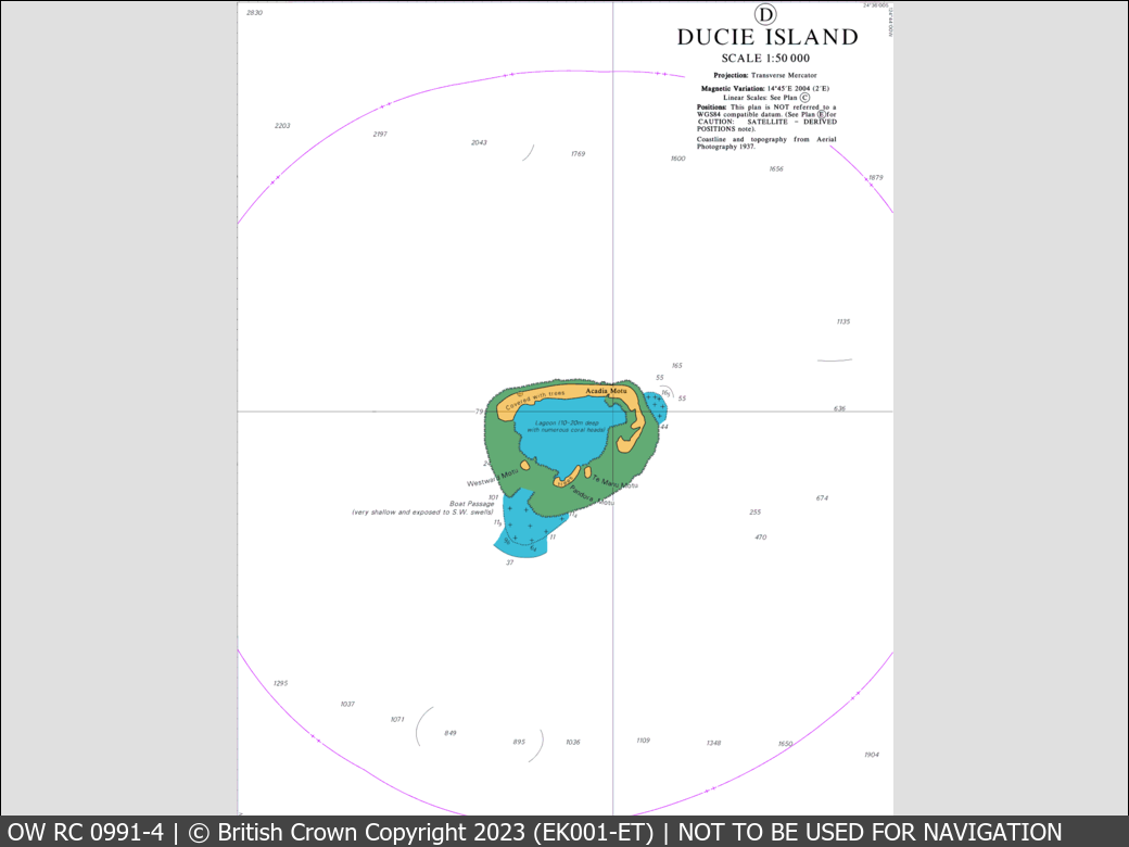 OceanWise Raster Chart 0991 panels