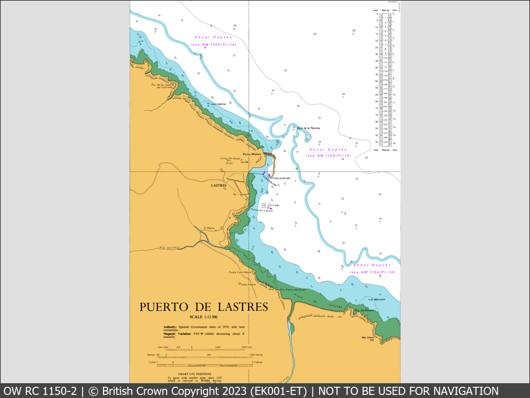 OceanWise Raster Chart 1150 panels