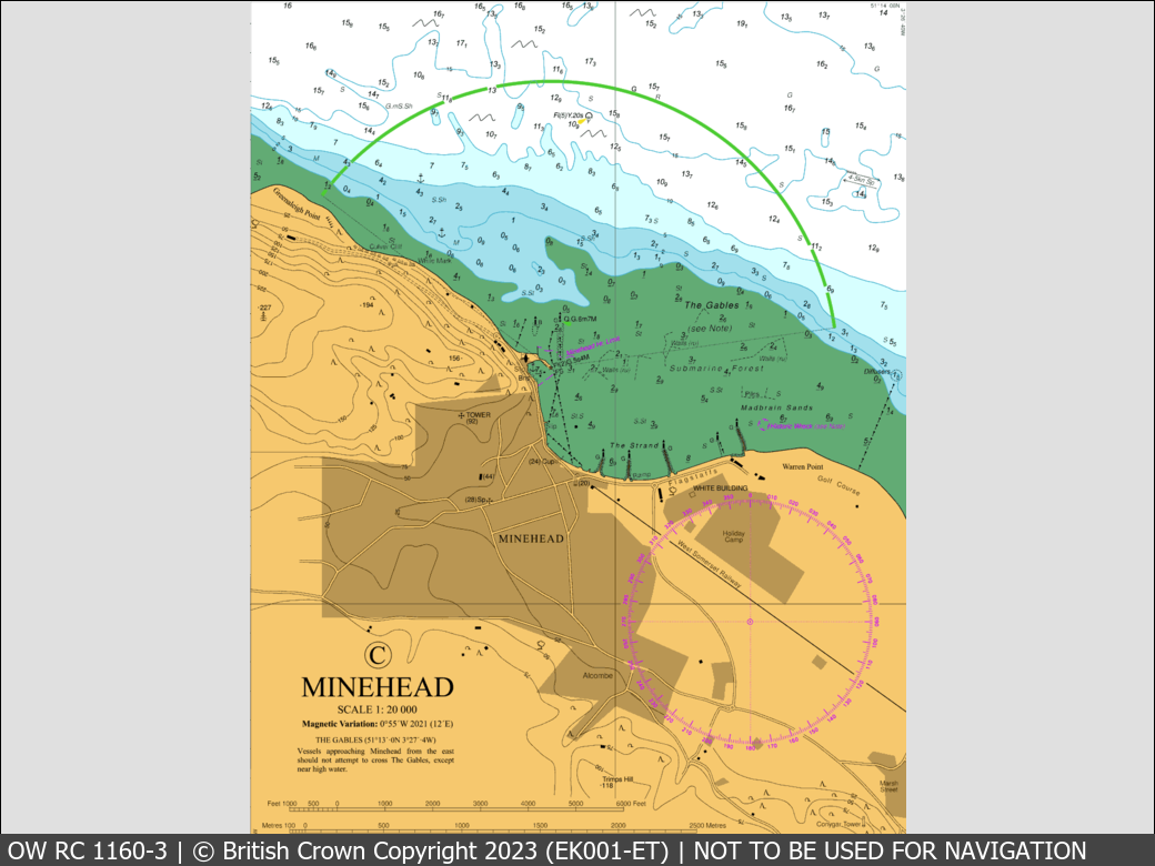 OceanWise Raster Chart 1160 panels