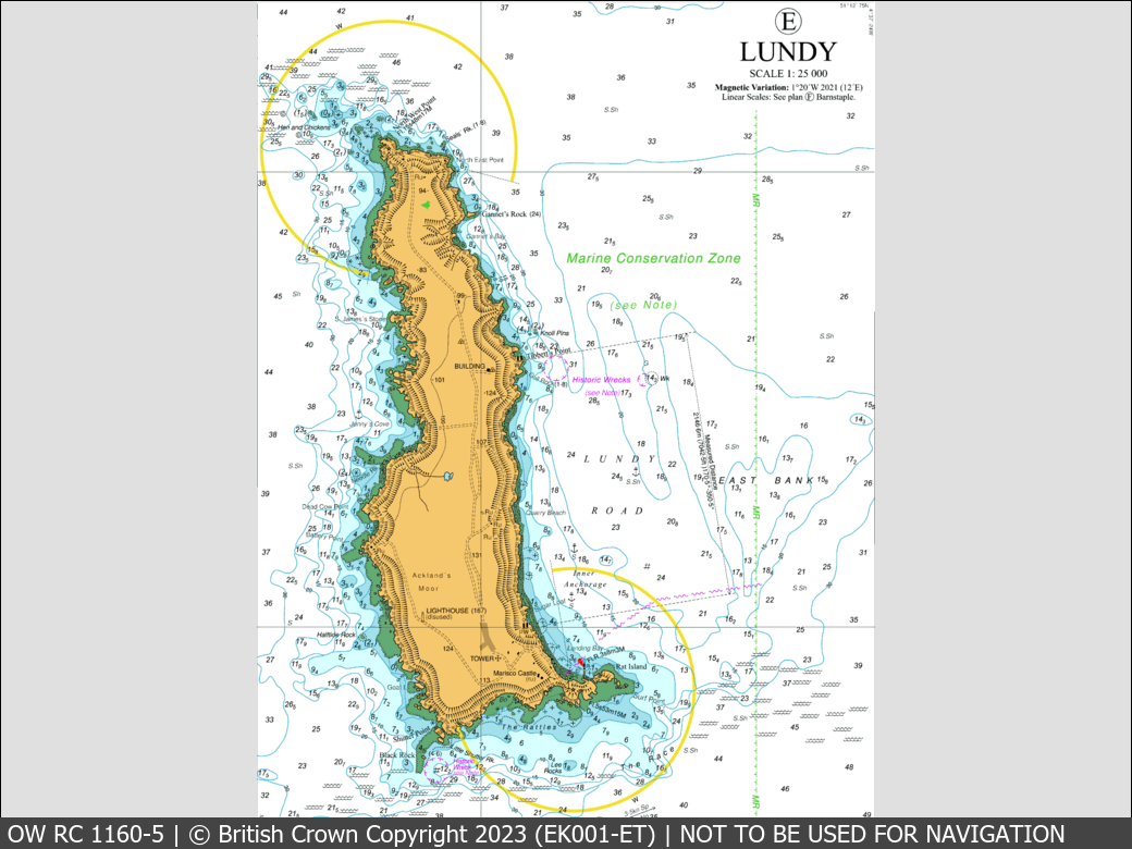 OceanWise Raster Chart 1160 panels