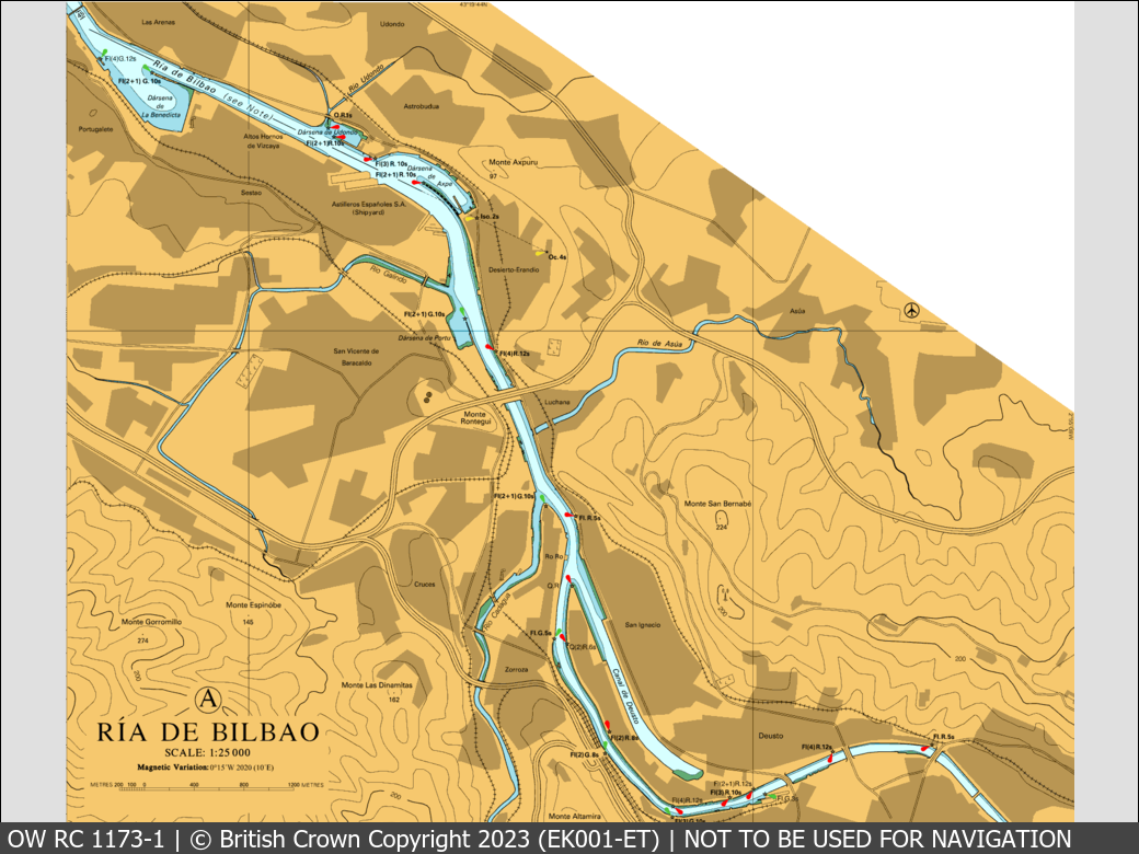 OceanWise Raster Chart 1173 panels