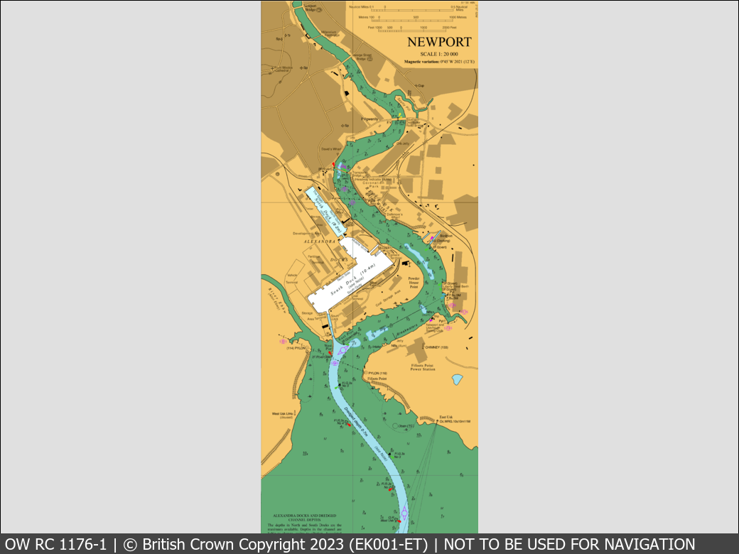 OceanWise Raster Chart 1176 panels