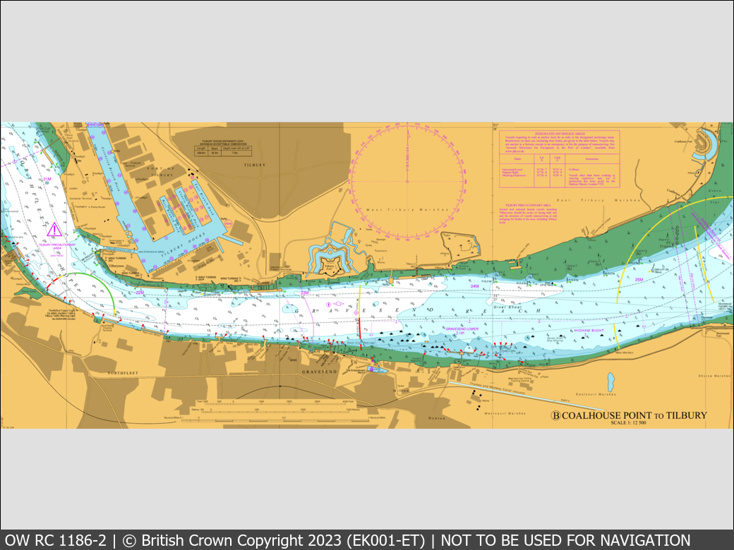 OceanWise Raster Chart 1186 panels