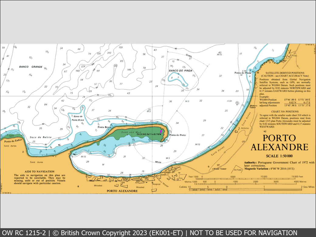 OceanWise Raster Chart 1215 panels