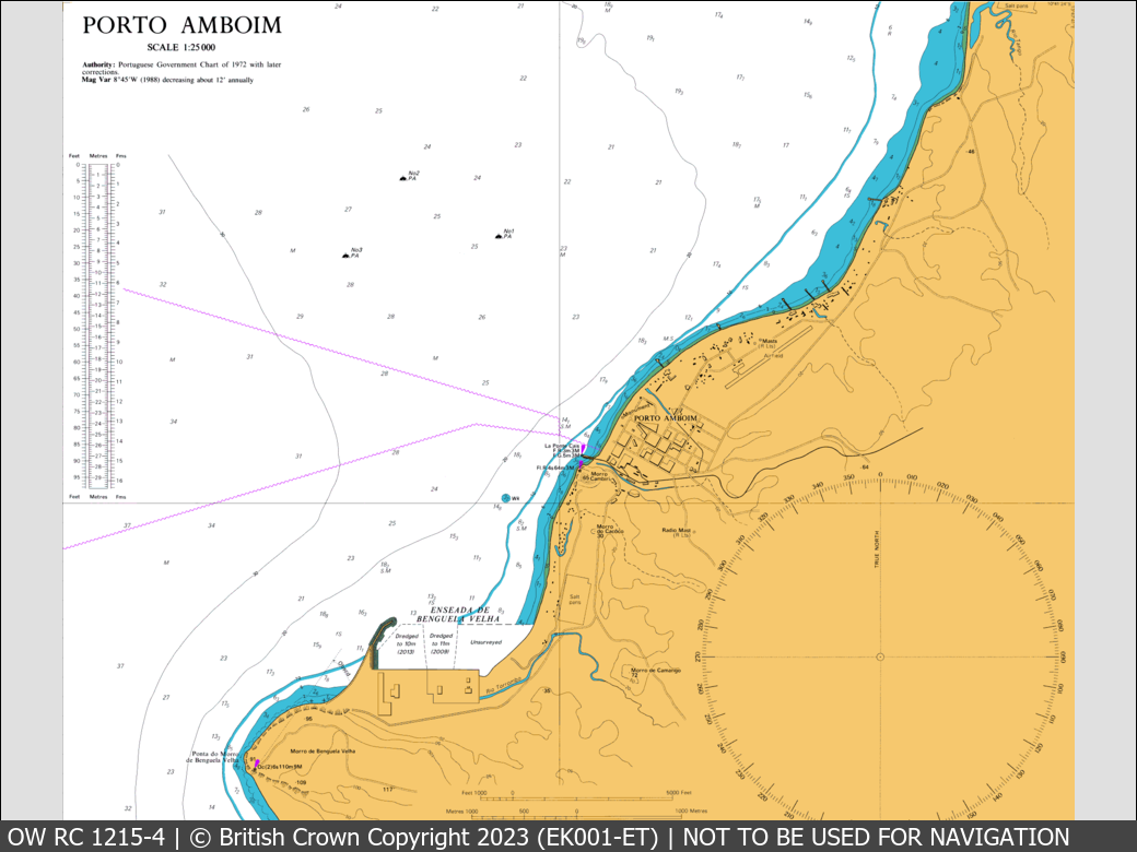 OceanWise Raster Chart 1215 panels