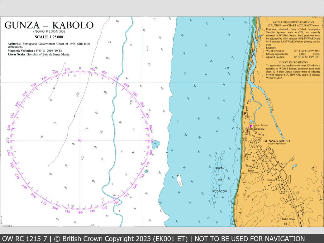 OceanWise Raster Chart 1215 panels