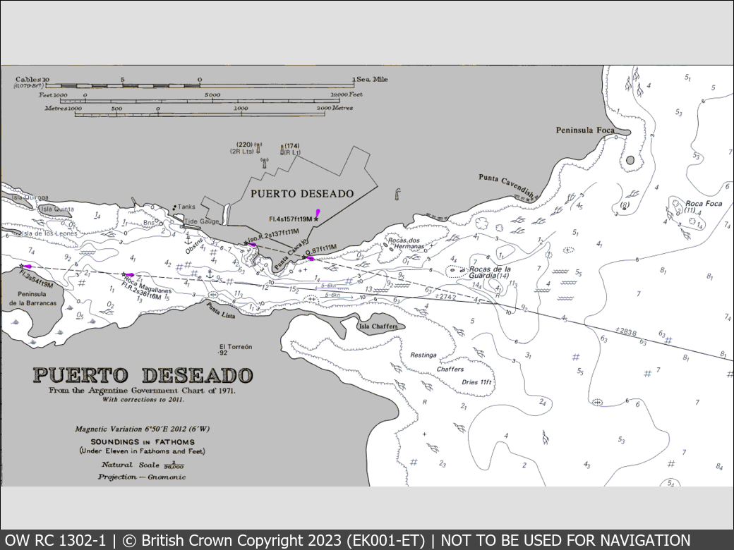 OceanWise Raster Chart 1302 panels