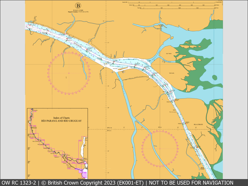 OceanWise Raster Chart 1323 panels