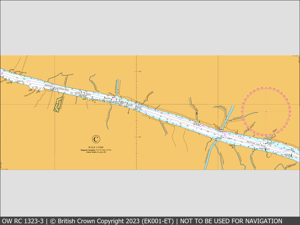 OceanWise Raster Chart 1323 panels