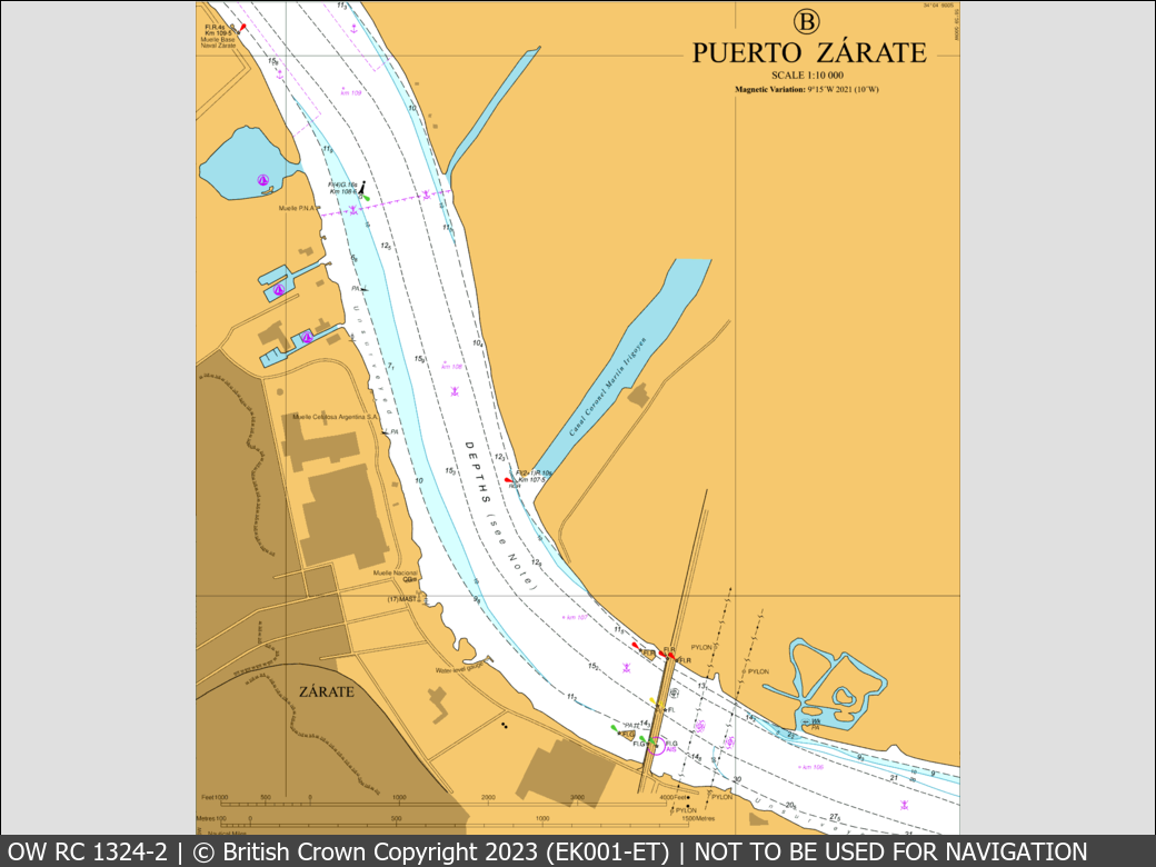 OceanWise Raster Chart 1324 panels