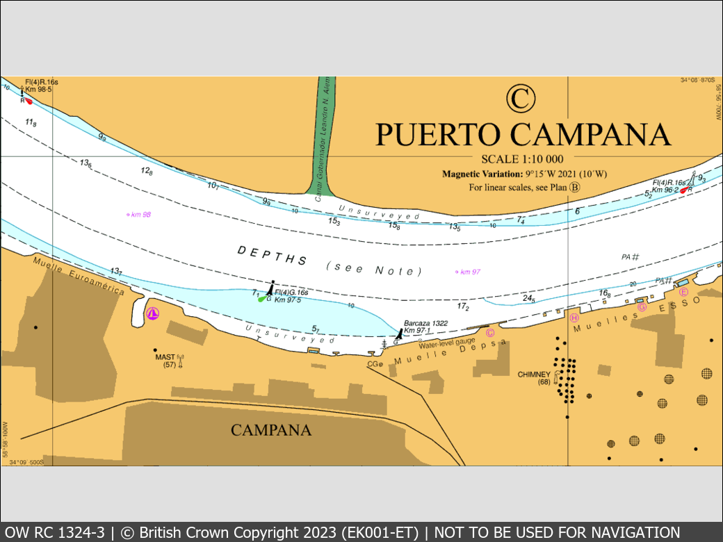 OceanWise Raster Chart 1324 panels