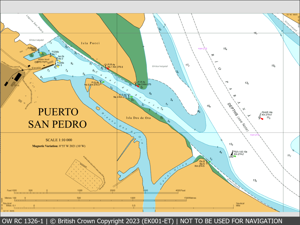 OceanWise Raster Chart 1326 panels