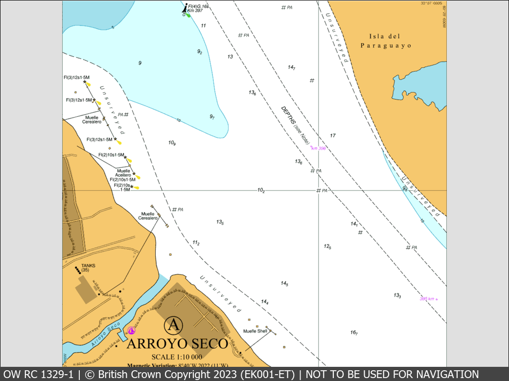 OceanWise Raster Chart 1329 panels