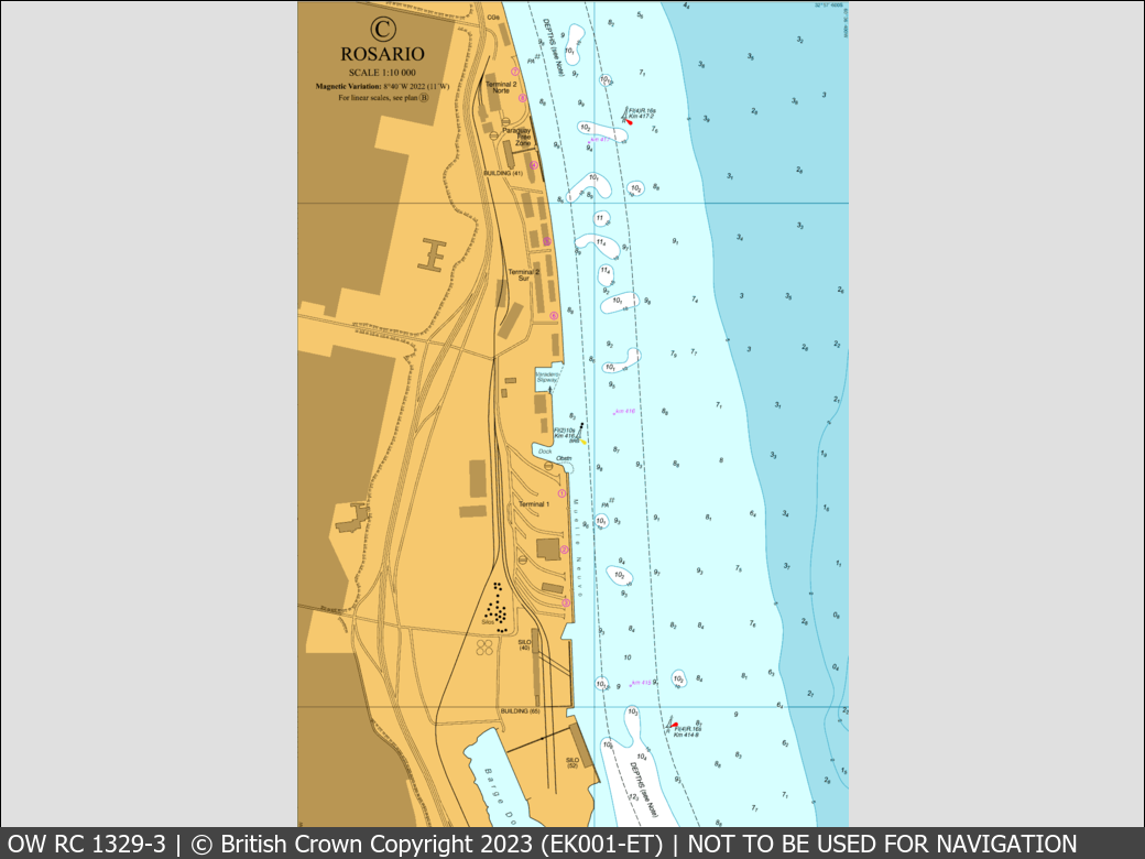 OceanWise Raster Chart 1329 panels