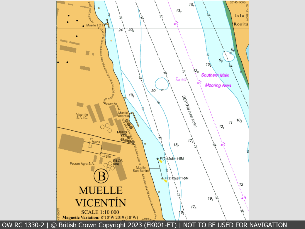 OceanWise Raster Chart 1330 panels