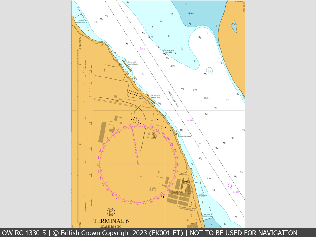 OceanWise Raster Chart 1330 panels