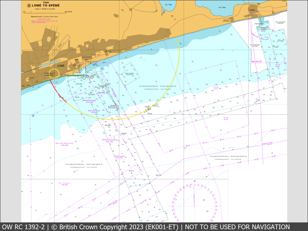 OceanWise Raster Chart 1392 panels