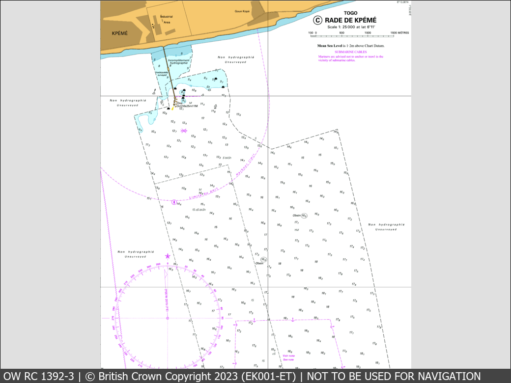 OceanWise Raster Chart 1392 panels