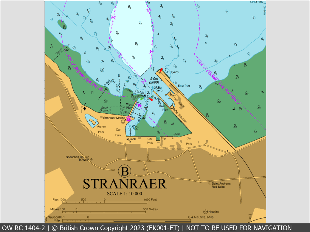 OceanWise Raster Chart 1404 panels