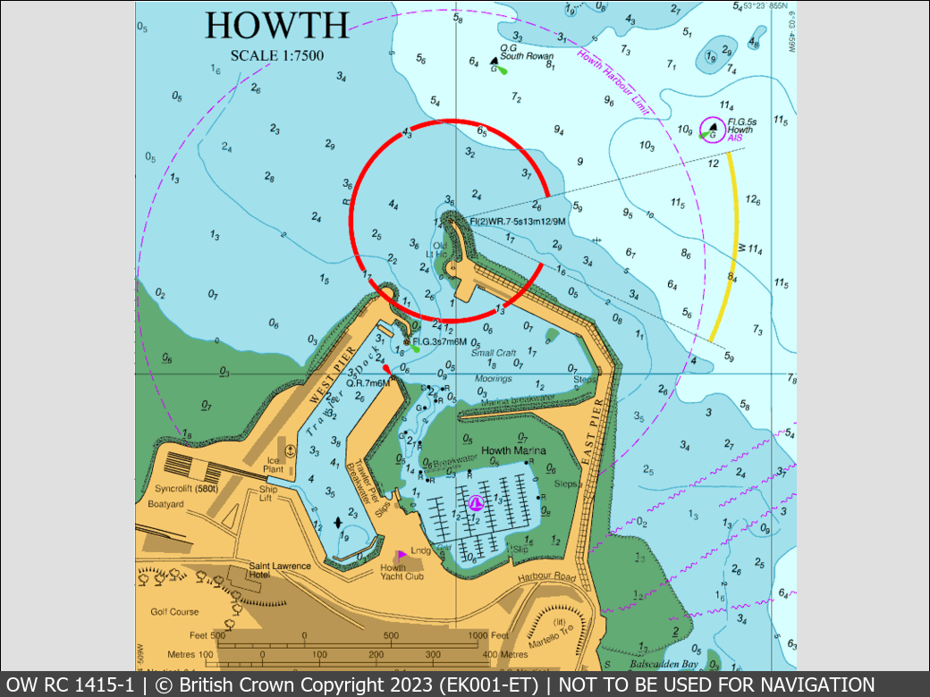 OceanWise Raster Chart 1415 panels