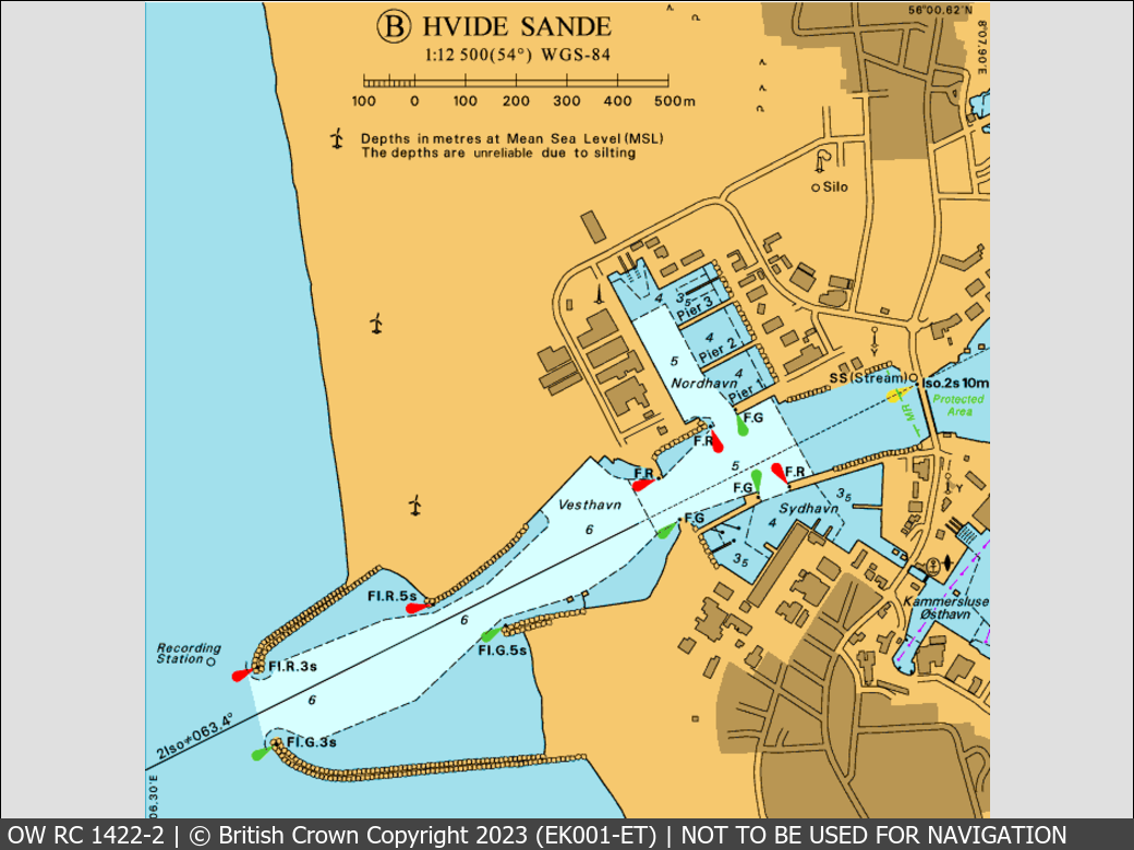 OceanWise Raster Chart 1422 panels