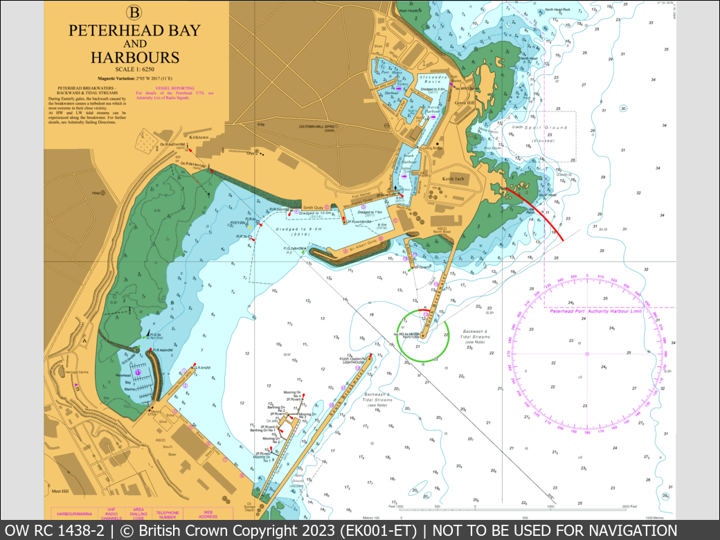 OceanWise Raster Chart 1438 panels