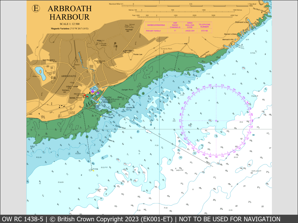 OceanWise Raster Chart 1438 panels