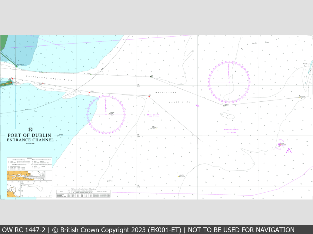 OceanWise Raster Chart 1447 panels