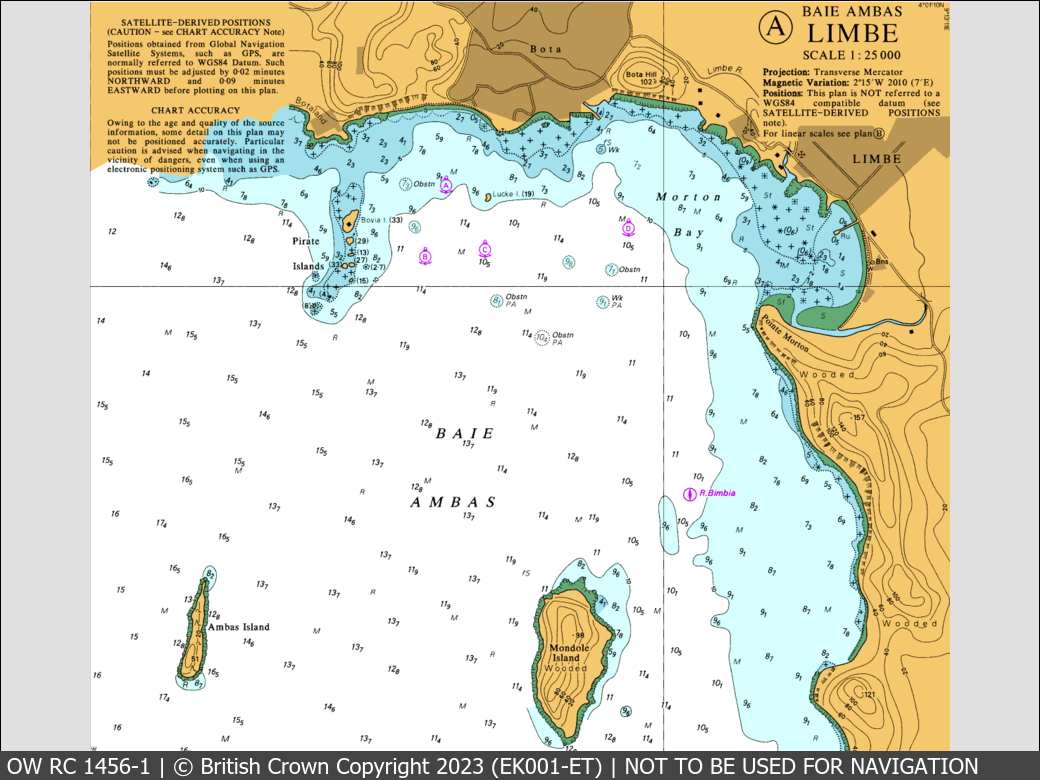 OceanWise Raster Chart 1456 panels