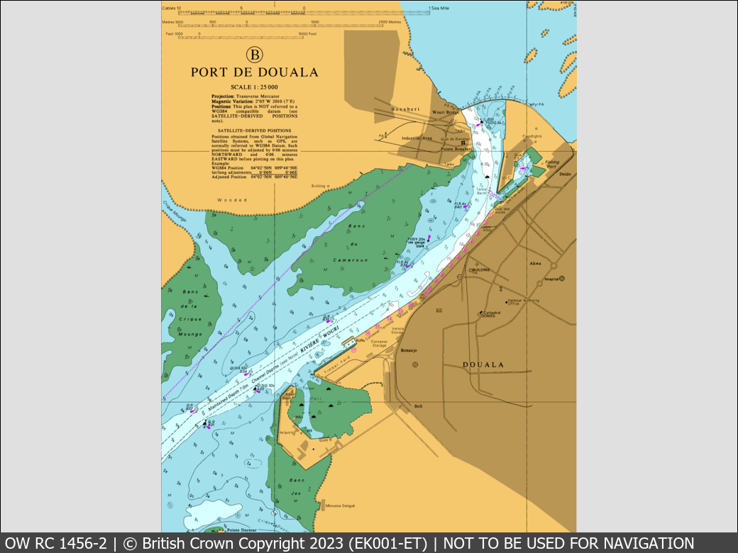 OceanWise Raster Chart 1456 panels