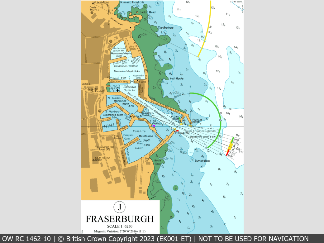 OceanWise Raster Chart 1462 panels