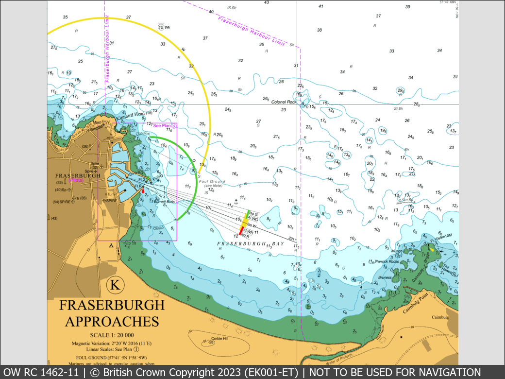 OceanWise Raster Chart 1462 panels