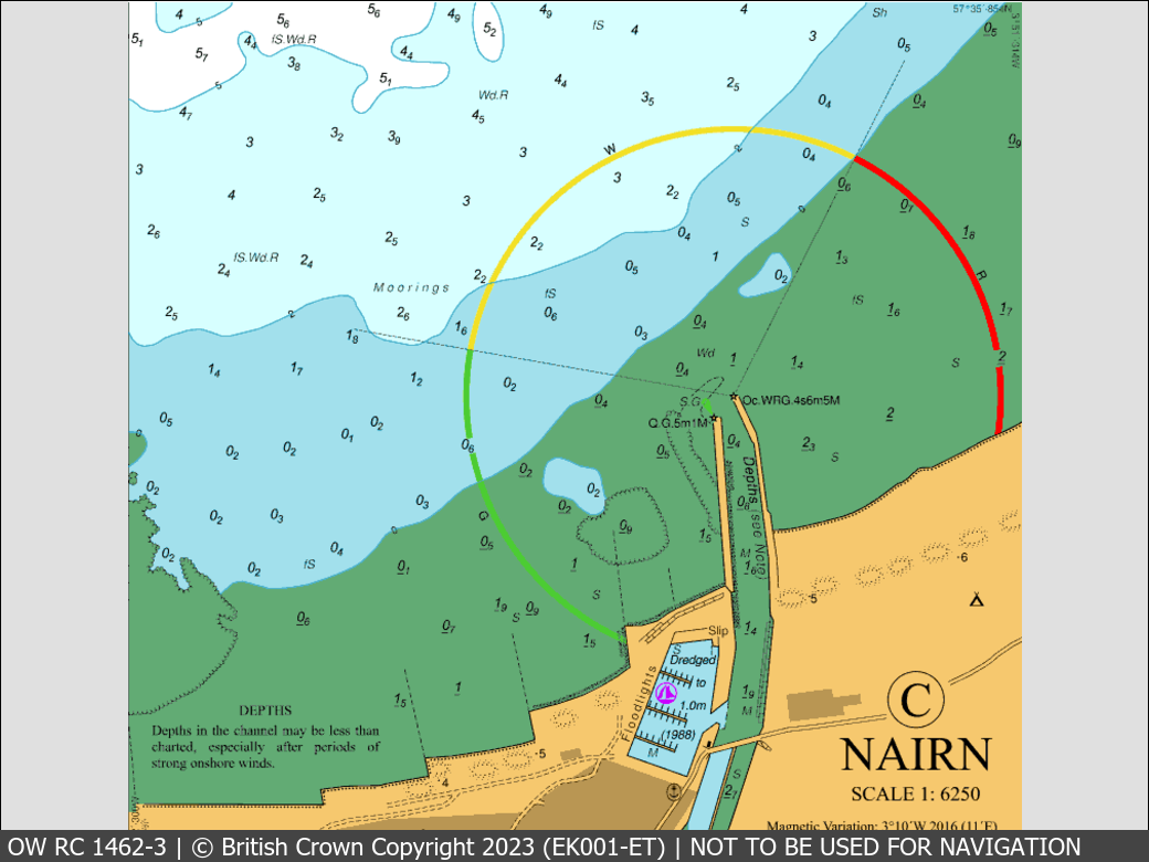 OceanWise Raster Chart 1462 panels