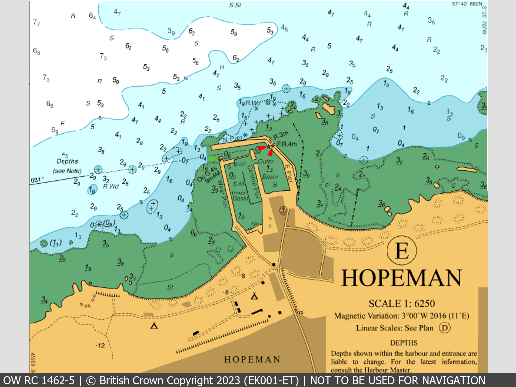 OceanWise Raster Chart 1462 panels