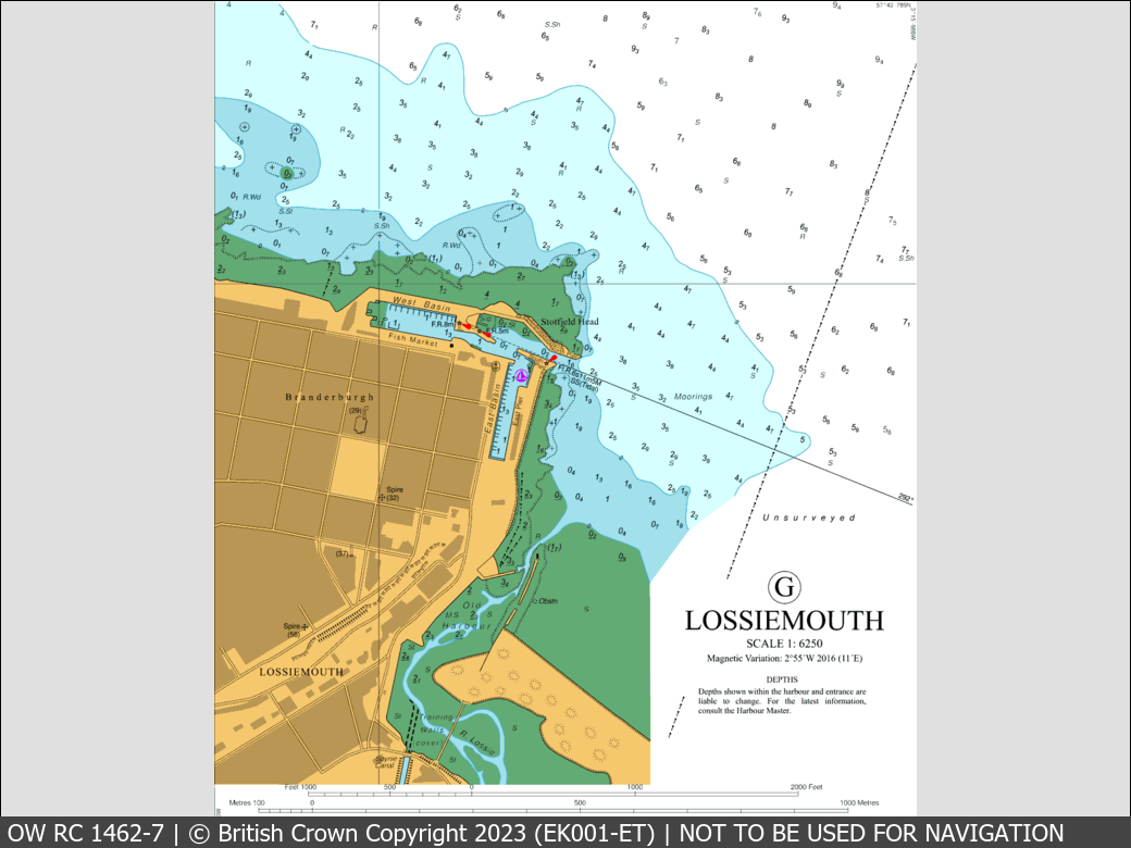 OceanWise Raster Chart 1462 panels