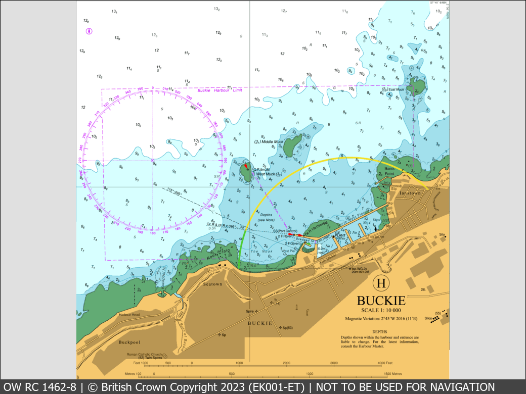 OceanWise Raster Chart 1462 panels