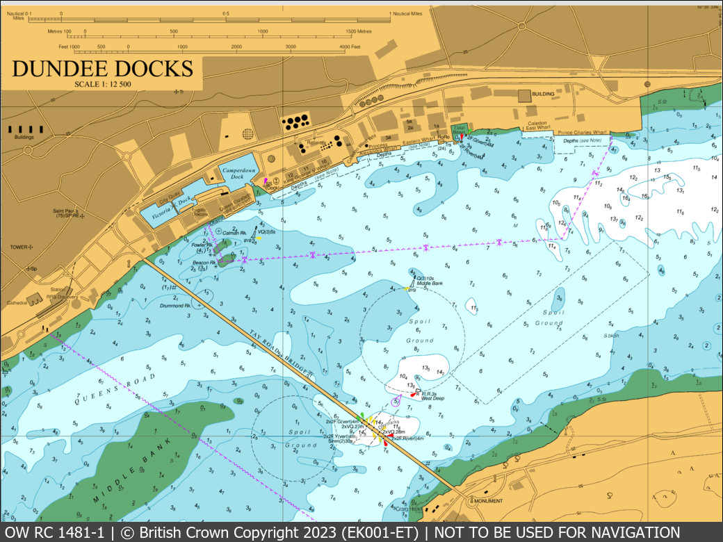 OceanWise Raster Chart 1481 panels