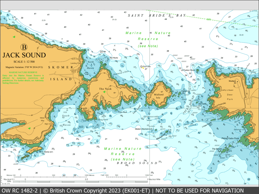 OceanWise Raster Chart 1482 panels