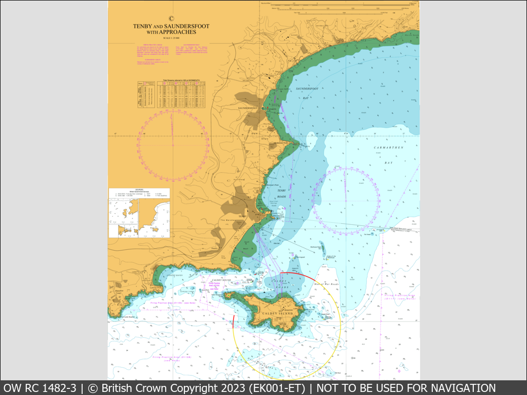 OceanWise Raster Chart 1482 panels