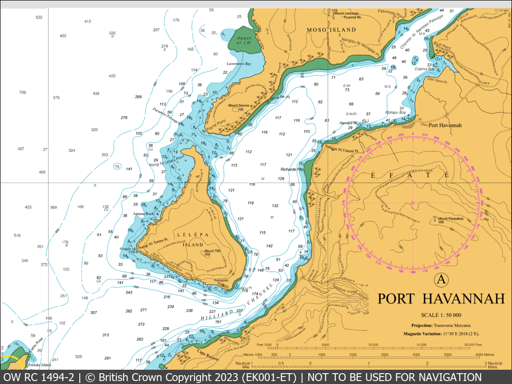 OceanWise Raster Chart 1494 panels