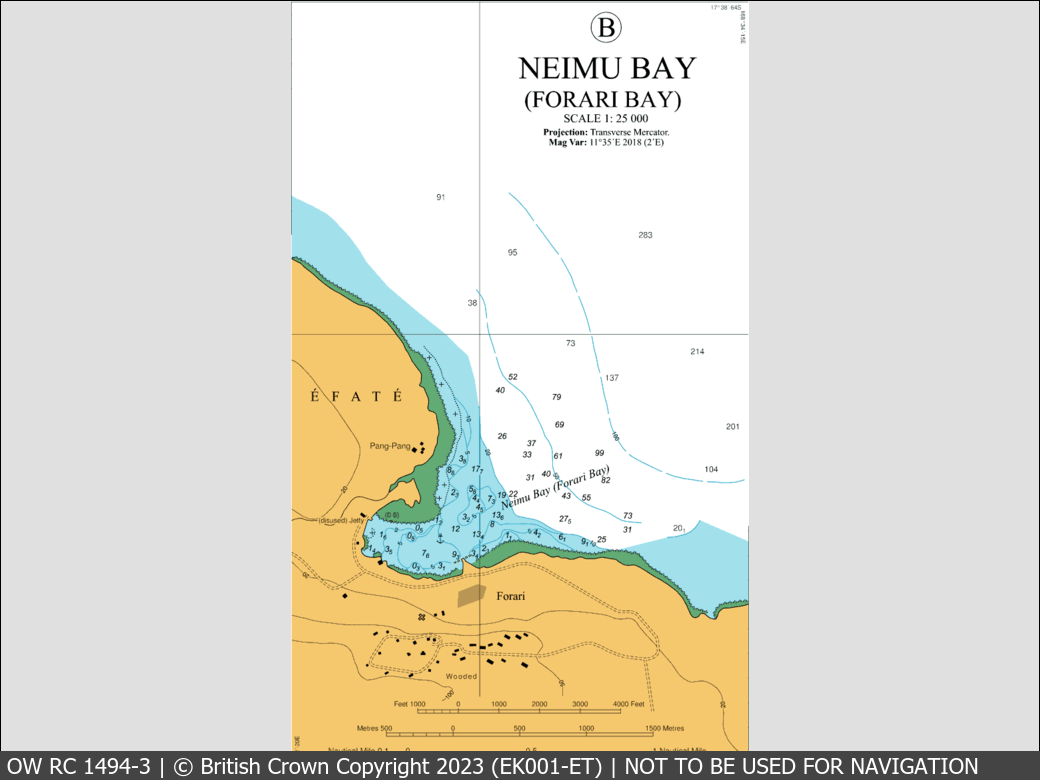 OceanWise Raster Chart 1494 panels