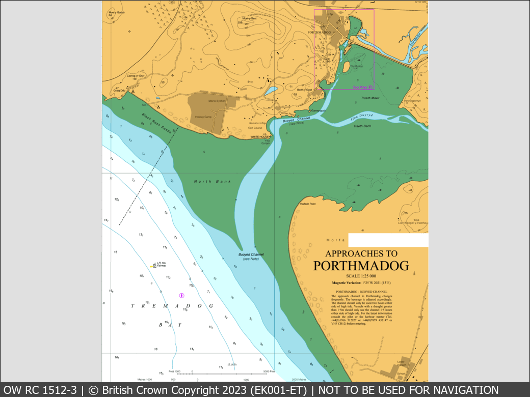 OceanWise Raster Chart 1512 panels