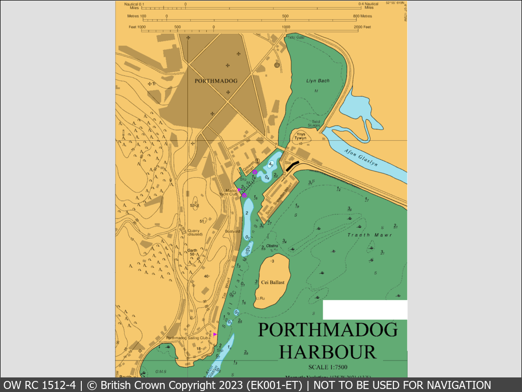 OceanWise Raster Chart 1512 panels