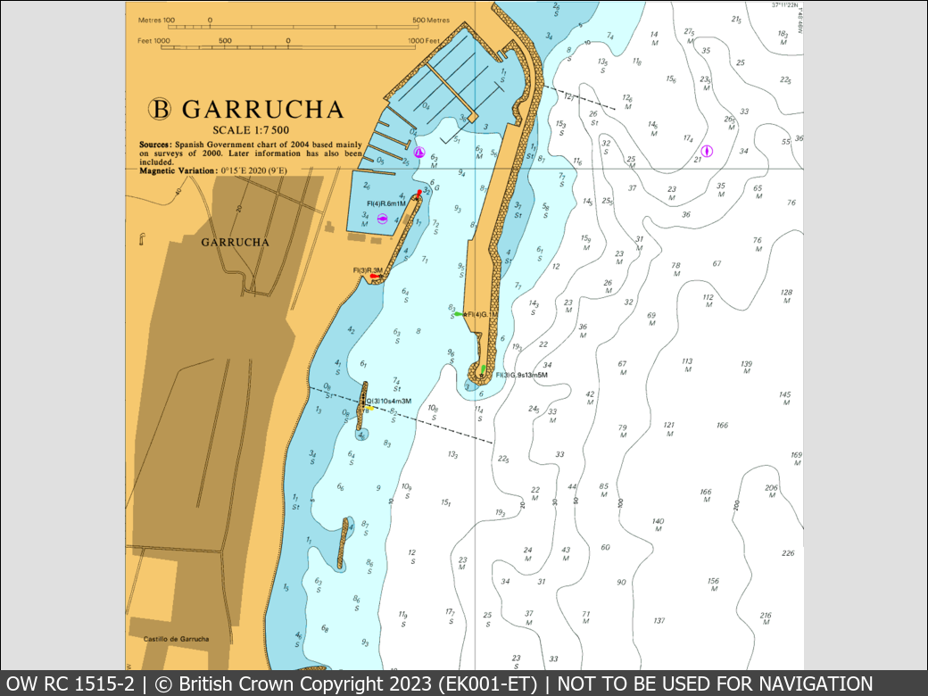 OceanWise Raster Chart 1515 panels