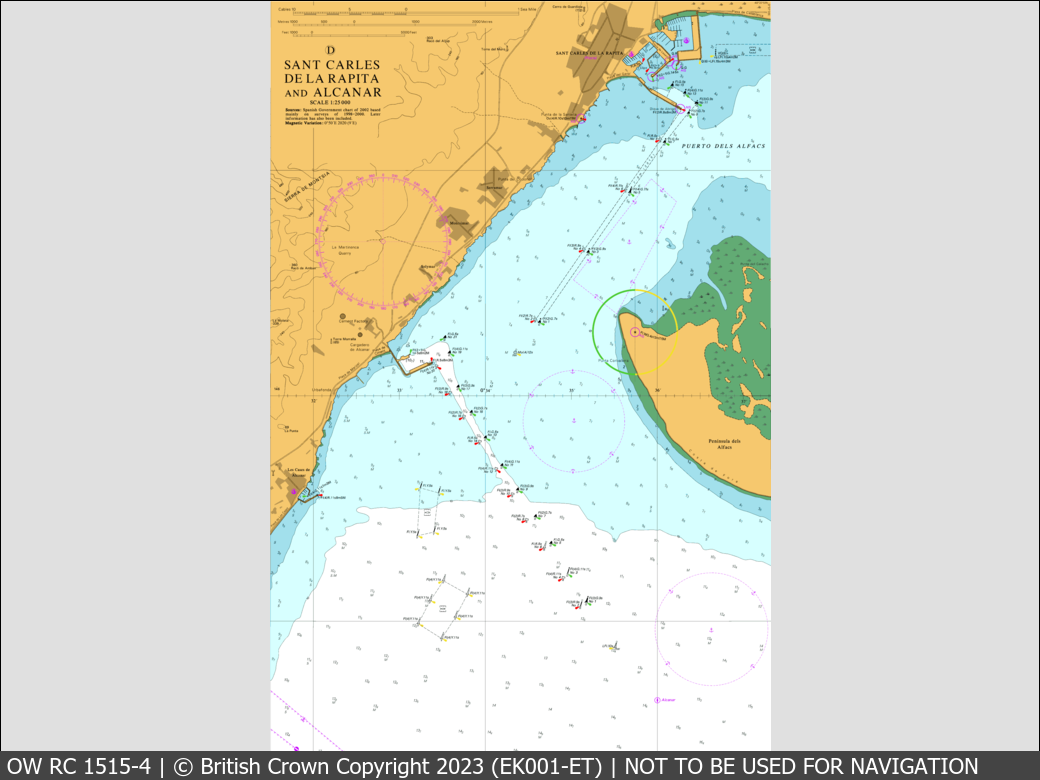 OceanWise Raster Chart 1515 panels