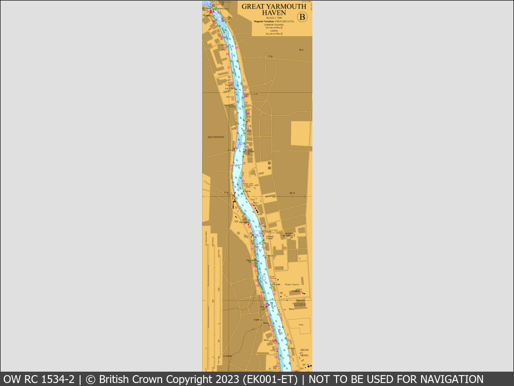 OceanWise Raster Chart 1534 panels