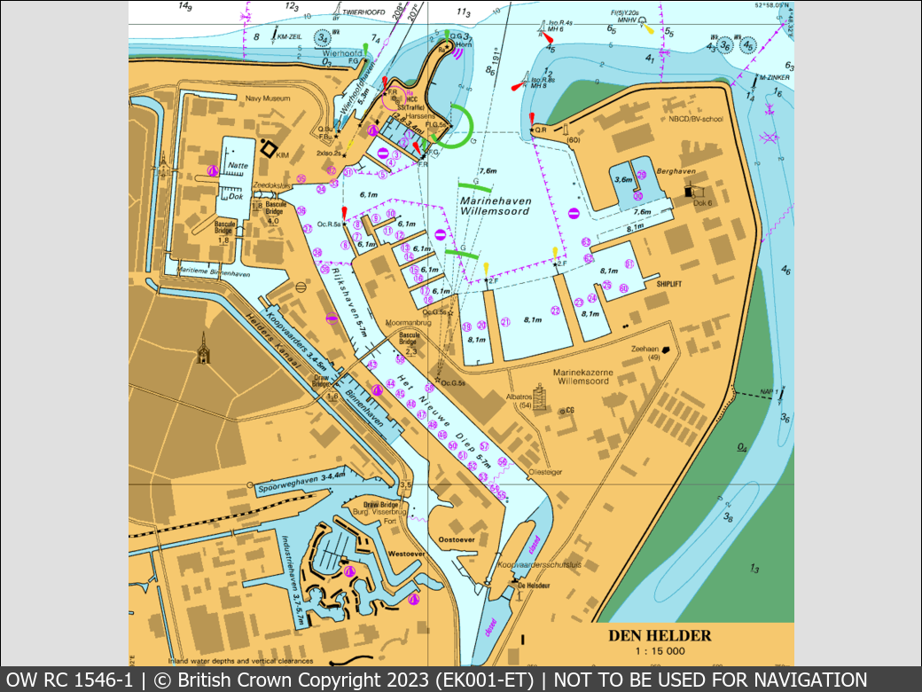 OceanWise Raster Chart 1546 panels