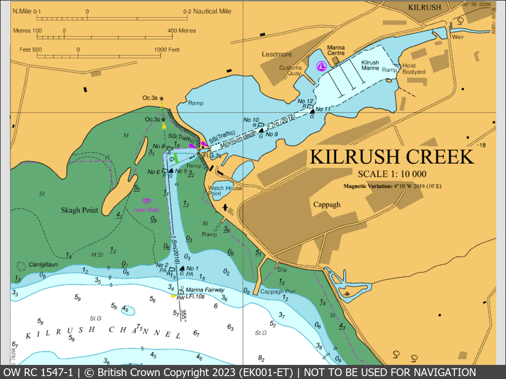 OceanWise Raster Chart 1547 panels