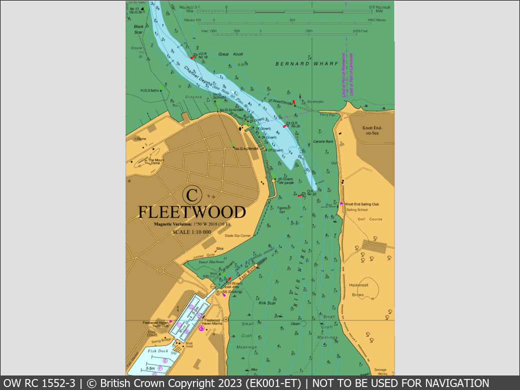 OceanWise Raster Chart 1552 panels